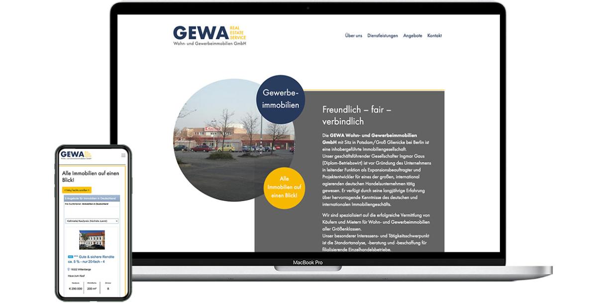 Webdesign: GEWA24