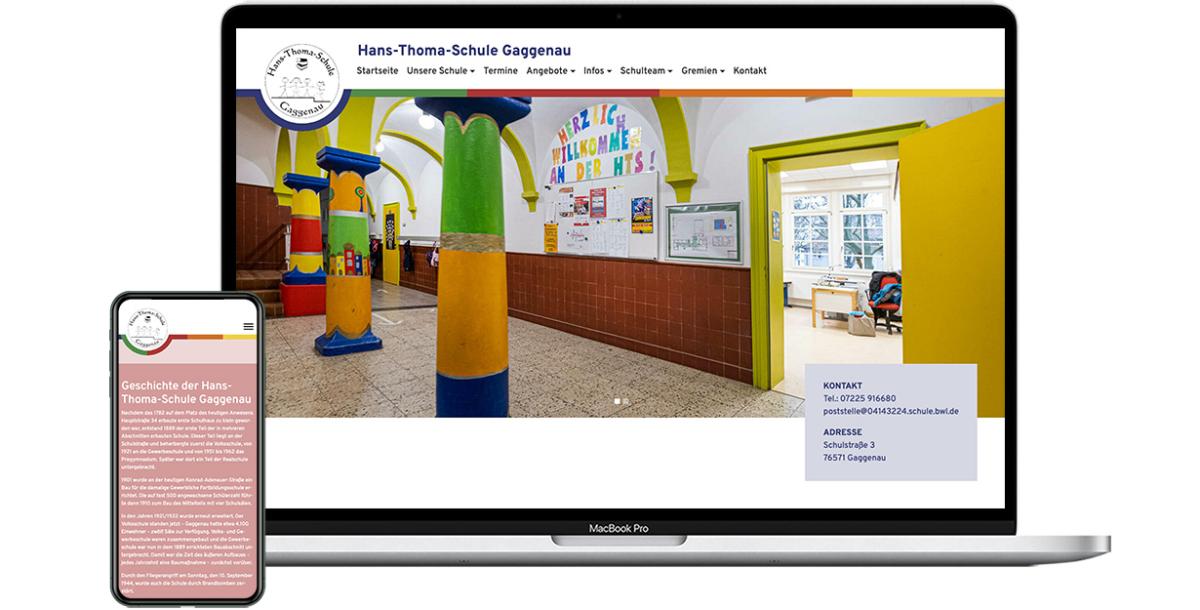 Webdesign: Hans-Thoma-Schule Gaggenau